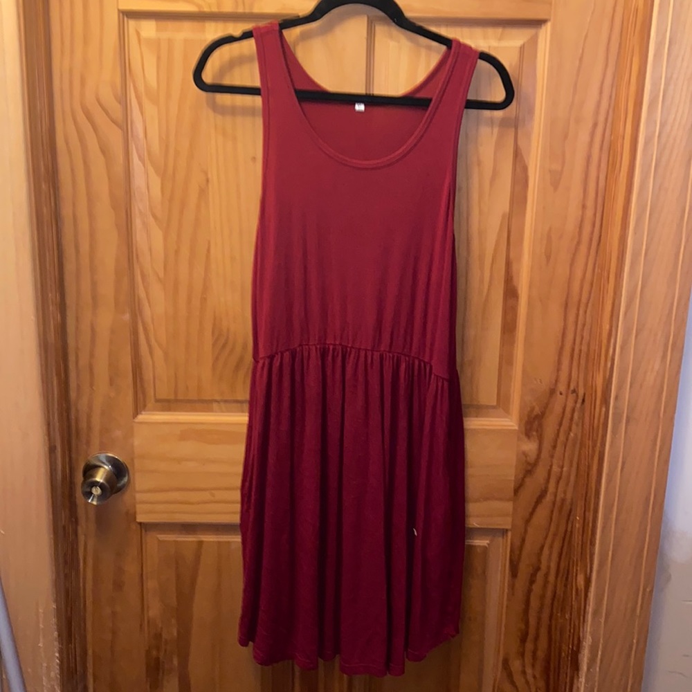 Maroon Dress - Picture 1 of 6